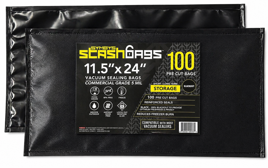 Stash Bags 11.5" x 24" 5 Mil Pre-Cut Vacuum Seal Bags