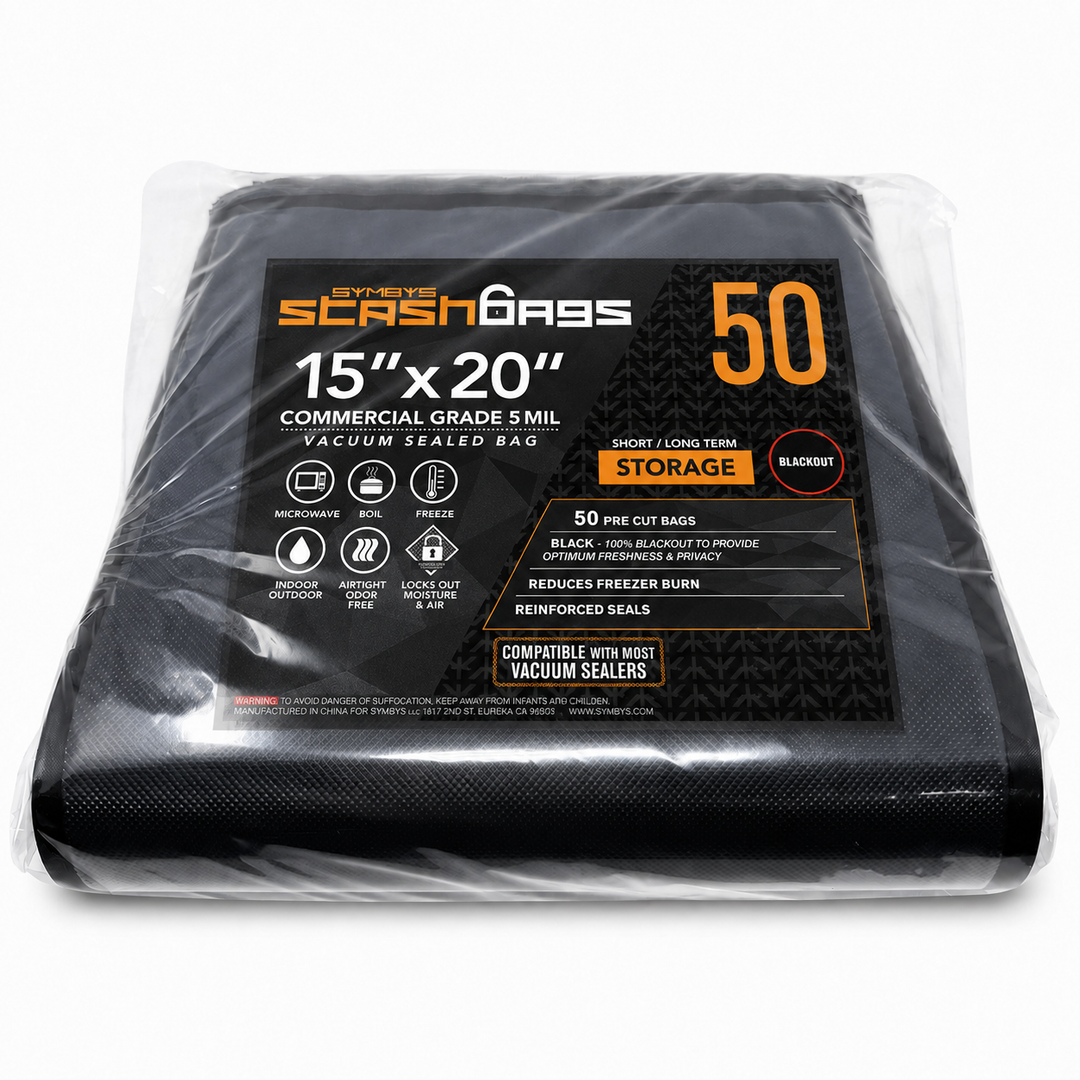 Stash Bags 15" x 20" 5 Mil Pre-Cut Vacuum Seal Bags