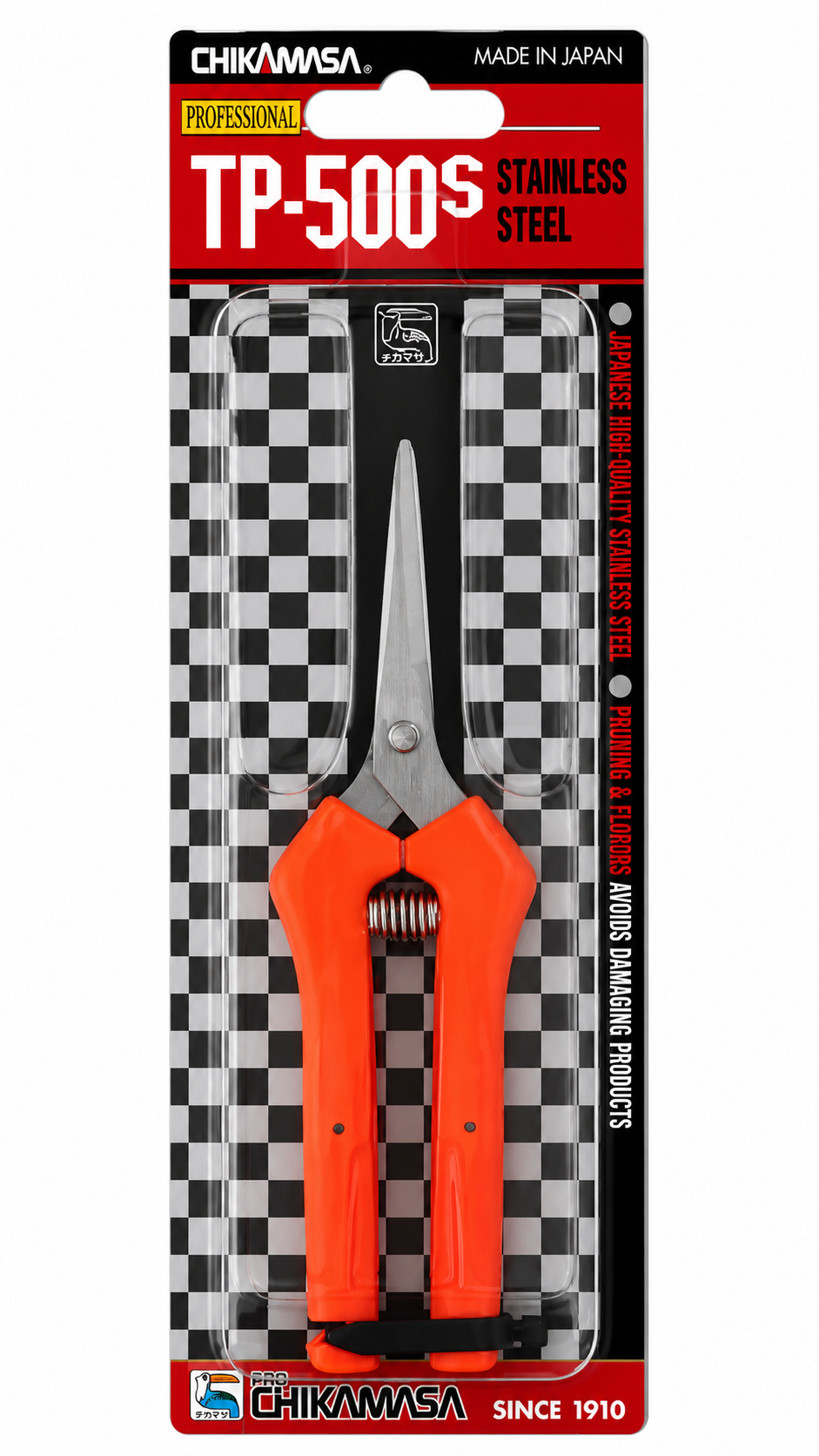 Chikamasa TP-500S Straight Blade Stainless Steel Scissors
