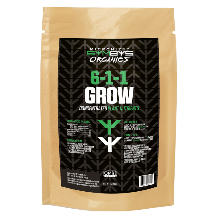 Symbys Organics Grow 6-1-1 Powder Fertilizer