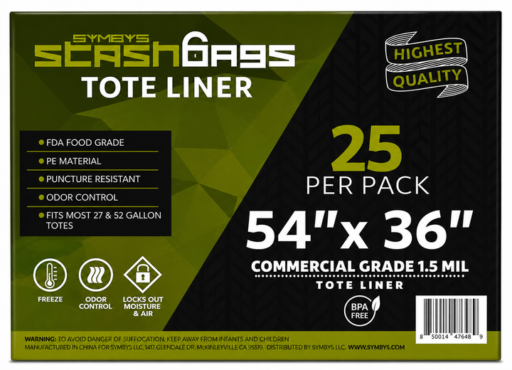 Stash Bags Tote Liners 54” x 36”